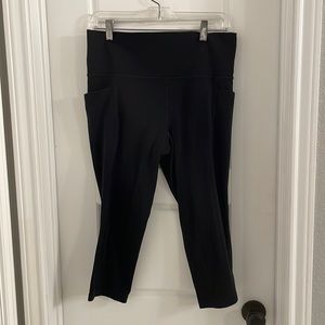 High Waisted Salutation Stash Pocket capris